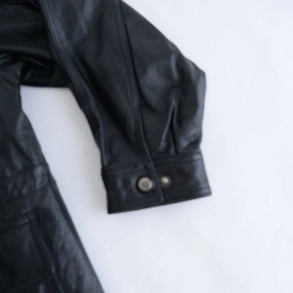 Christopher Rand Black Leather Zip-Up – Size Medium - Picture 5 of 14